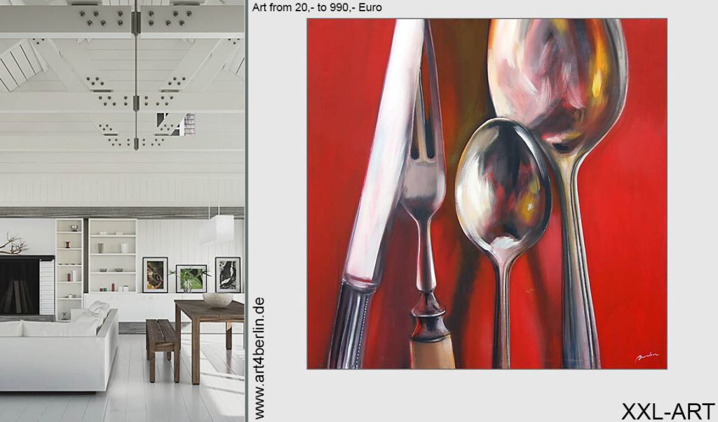 Dinner Time, Modern Art / Berlin/Kunst, 140x140 cm, Original, € 990,- jetzt im Internet € 590,- in der Galerie € 495,-