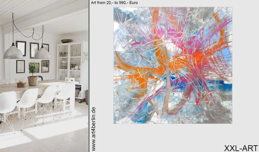 Soft Colour Passion, Acrylbild auf Leinwand, 100x100 cm, Original, € 630,- jetzt im Internet € 370,- in der Galerie € 295,-